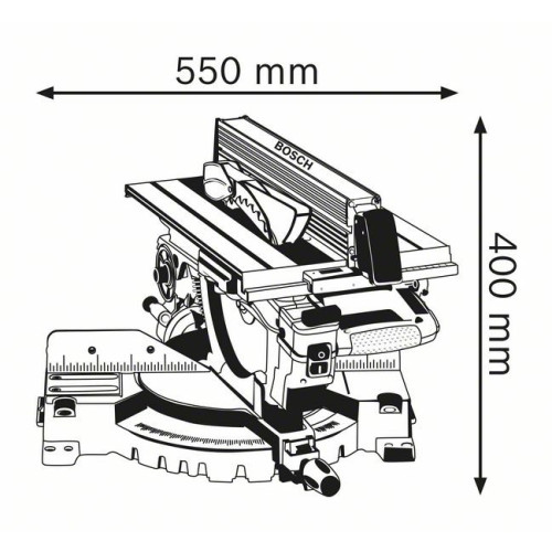 Комбинированная пила Bosch GTM 12 JL Professional 0601B15001