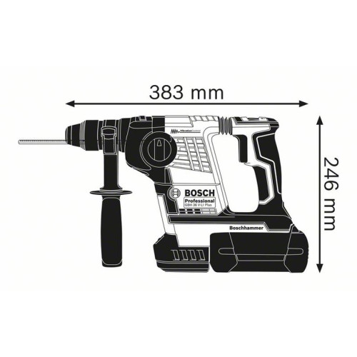 Аккумуляторный перфоратор  Li-Ion 36 В BOSCH  GBH 36 VF-LI Plus 0611907002