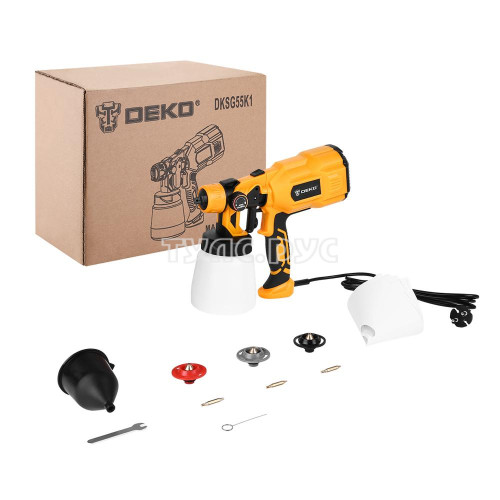 Краскопульт электрический DEKO DKSG55K1 HVLP 018-1043