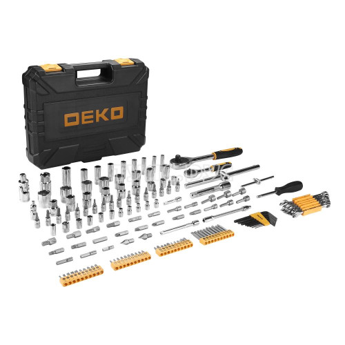 Профессиональный набор инструментов для авто DEKO DKAT150 в чемодане  (150 предметов) 065-0912