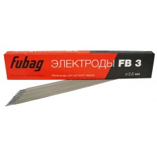 Электрод сварочный с рутиловым покрытием FB 3 D2.5 мм (пачка 0.9 кг) FUBAG 38858