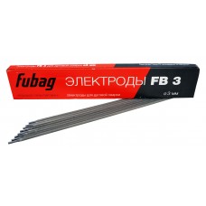 Электрод сварочный с рутиловым покрытием FB 3 D3.0 мм (пачка 0.9 кг) FUBAG 38859