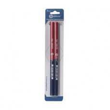 Строительный карандаш 2-х цветный, красный/синий 180 мм 2 шт. блистер КОБАЛЬТ 248-627